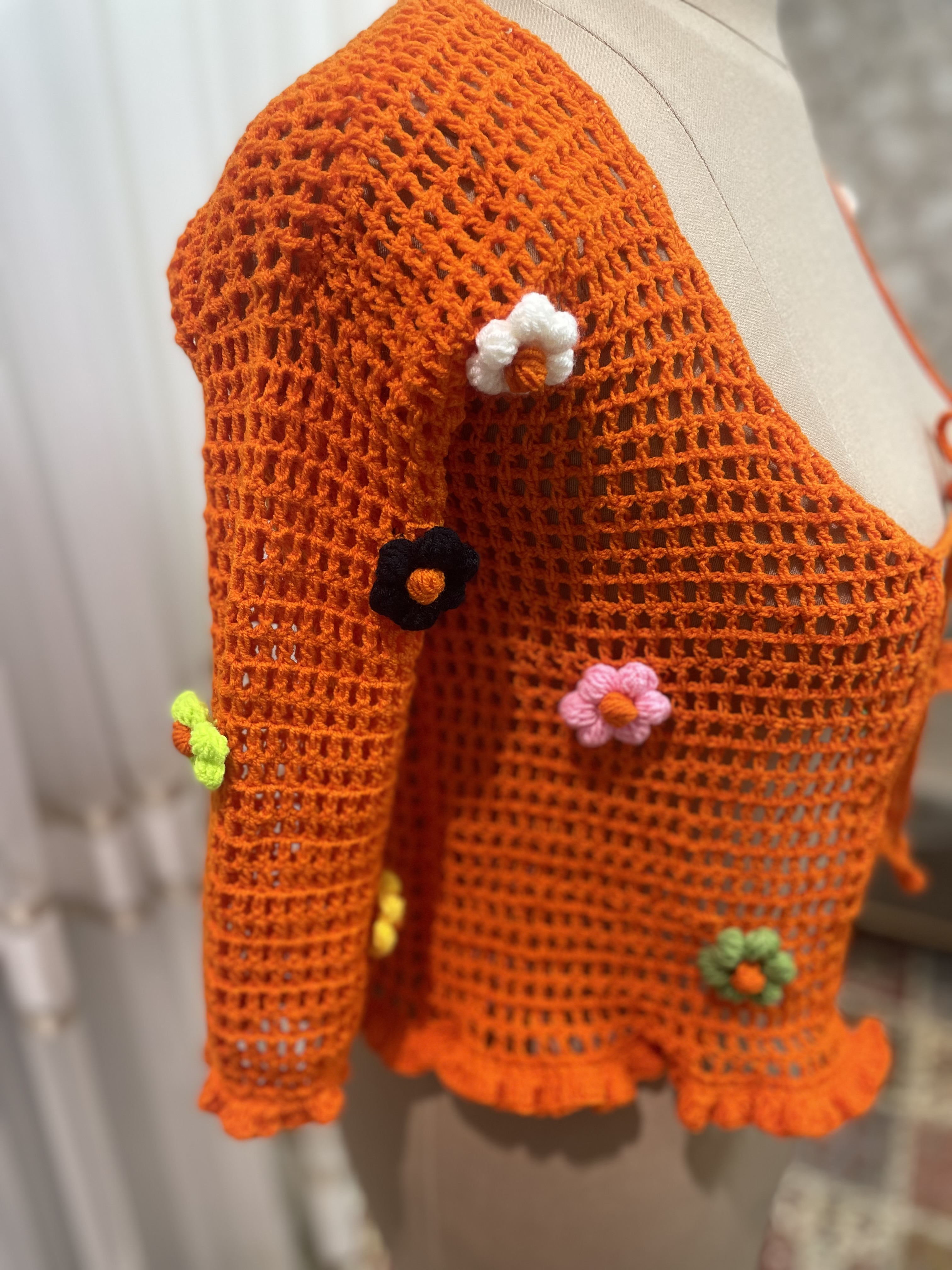 کت بهاره دخترانه تور بافت